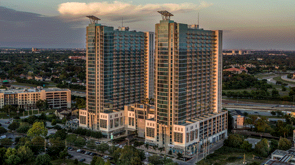 Stunning high-rise near the Houston Medical Center with scenic city views in Houston, TX.