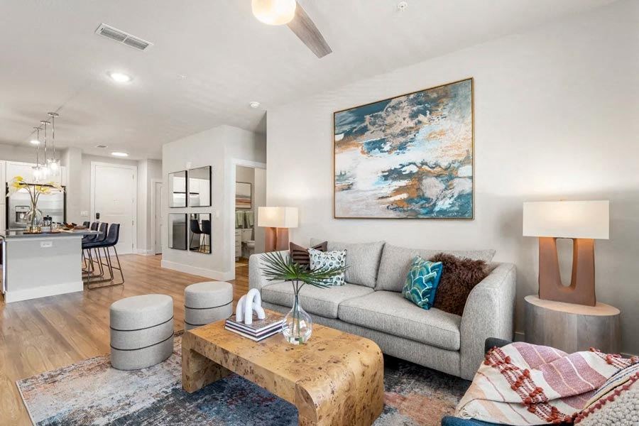 Longleaf at St. Johns Apartments | St. Johns, FL | Open Kitchen & Living Room