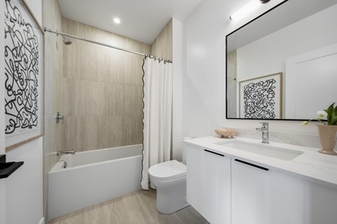 White Bathroom at Richmond Square, London, ON, N6A 5M8