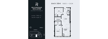 Unit 204 Floorplan at Richmond Square, London