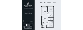Unit 212 Floorplan at Richmond Square, London, N6A 5M8