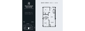 Unit 304 Floorplan at Richmond Square, London