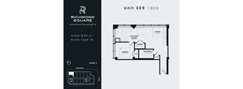 Unit 309 Floorplan at Richmond Square, London, ON, N6A 5M8