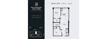 Unit 312 Floorplan at Richmond Square, London, N6A 5M8