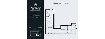 Unit 403 Floorplan at Richmond Square, London, ON