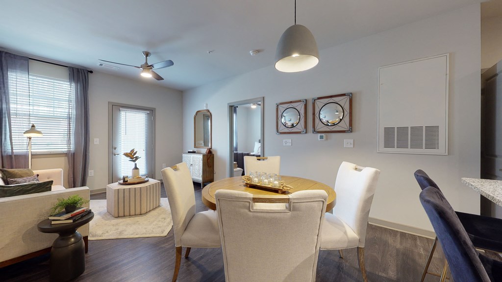Dining Area at The Address Galleria, Matthews, NC, 28105