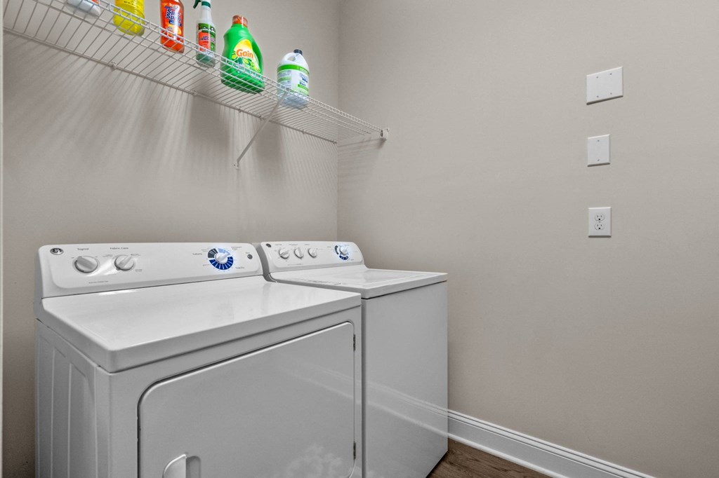 washer and dryer at The Arbors at East Village, Clayton, NC, 27527