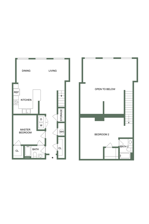 M-103 Floor Plan at Spinning Mill Lofts, Clayton