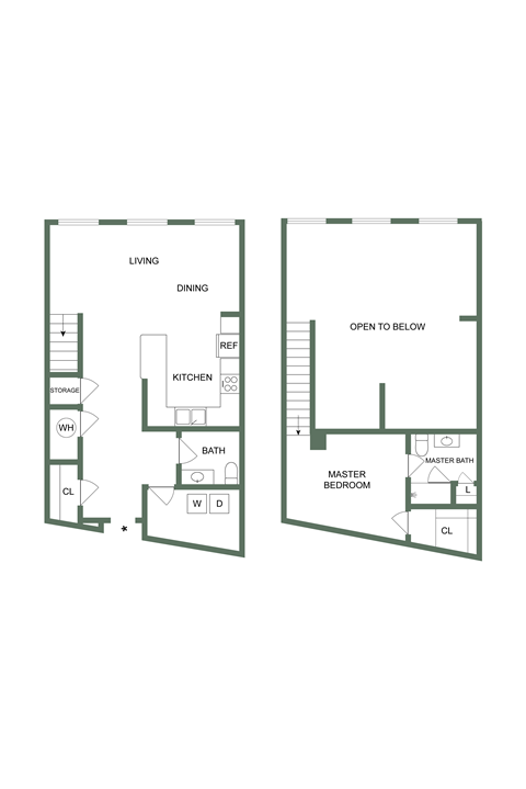 M-111 Floor Plan at Spinning Mill Lofts, Clayton, NC