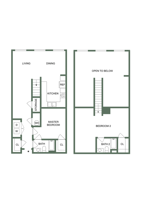 M-117 Floor Plan at Spinning Mill Lofts, Clayton, NC