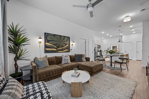 Living Area With Dining Room at Address East End, North Carolina