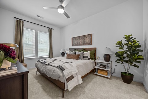 Bedroom With Ceiling Fan at Address East End, North Carolina, 27610