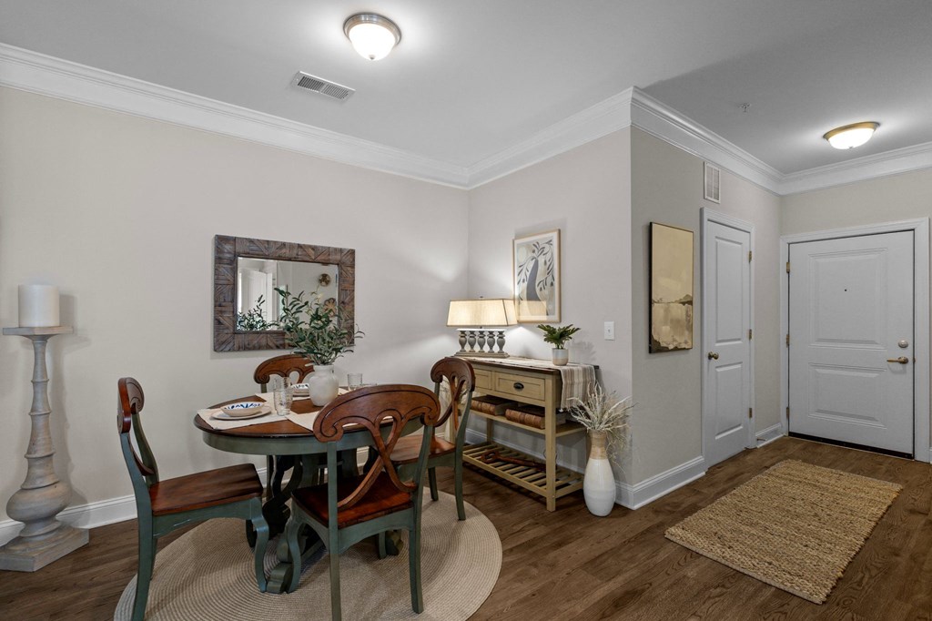 dining room at The Arbors at East Village, Clayton, NC, 27527