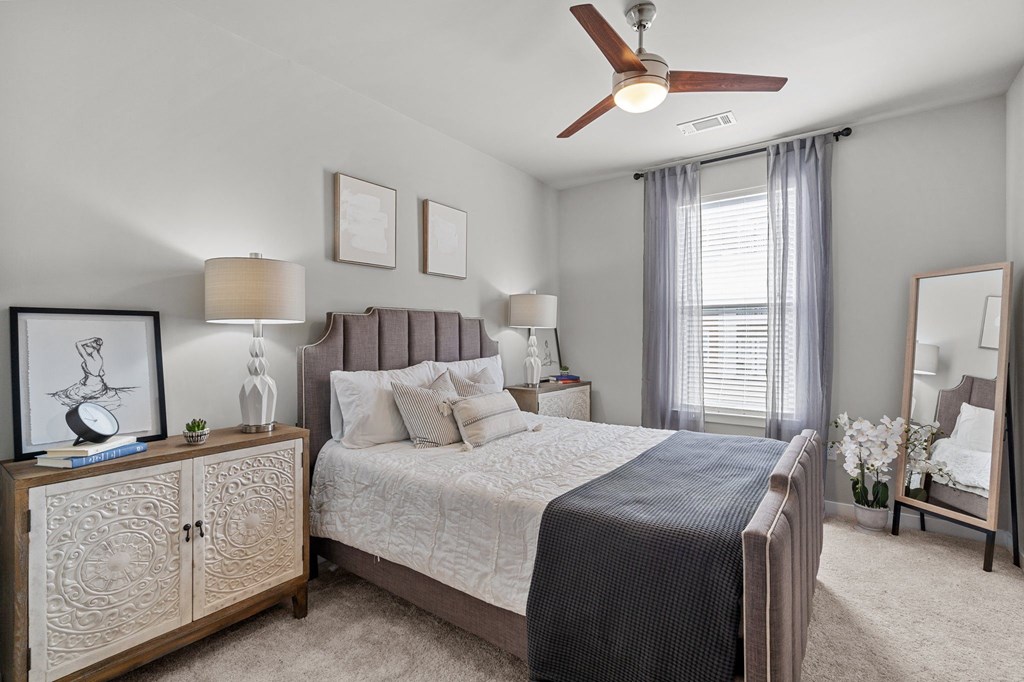 Spacious Bedroom with Walk-in Closet at Spinning Mill Lofts, Clayton, NC, 27520