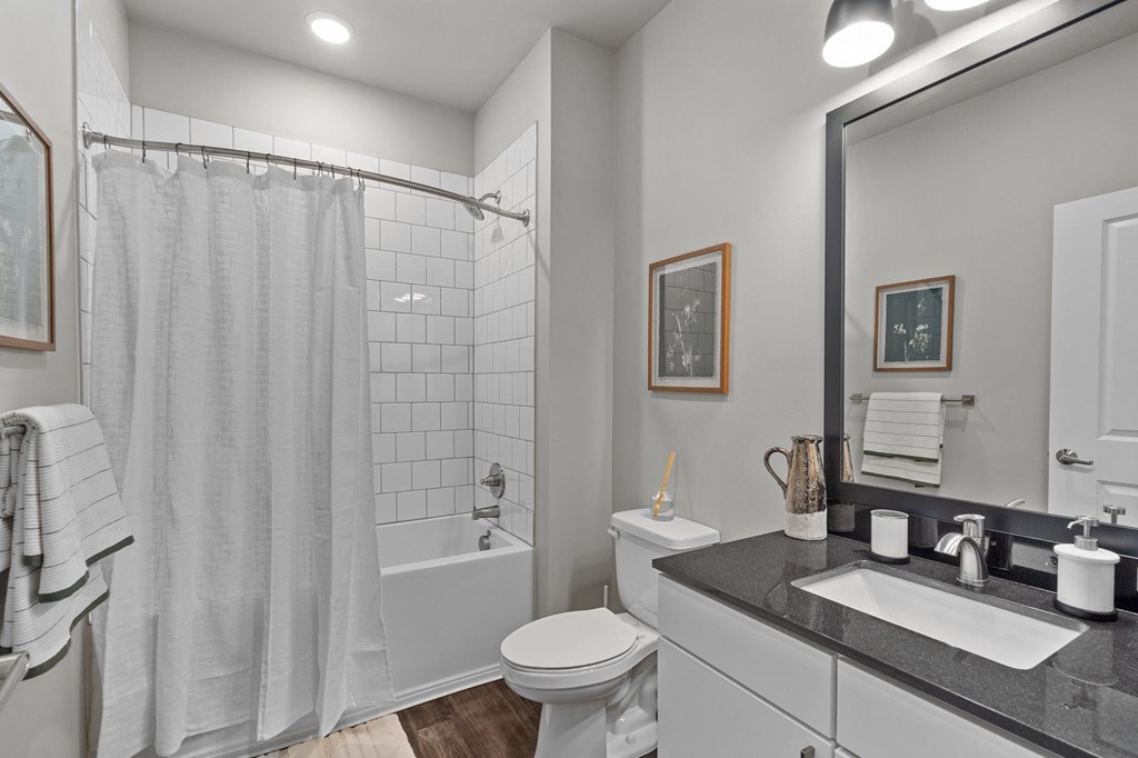 Bathroom at Spinning Mill Lofts, Clayton, North Carolina