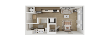Aterlier Floor Plan at Adler Montford Park + Drexel Townes, Charlotte, NC