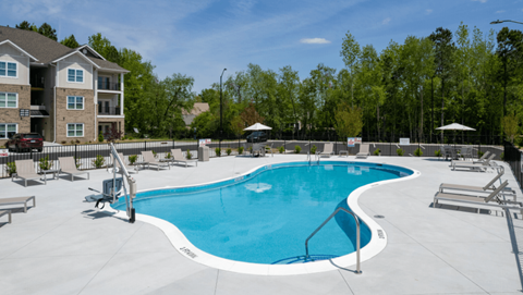 Resort Style Community Pool at Bradbury Place at Lynndale, Greenville, NC