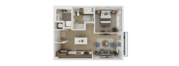 Fanfare Floor Plan at Adler Montford Park + Drexel Townes, Charlotte, NC