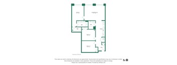 A floor plan of a residential apartment layout.