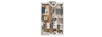 A1 Floor Plan at Address East End, Raleigh, NC 27610