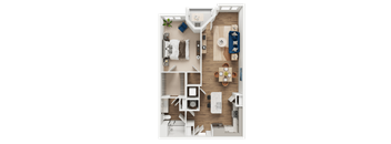 A4 Floor Plan at Address East End, Raleigh, 27610