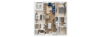 B1 Floor Plan at Address East End, Raleigh North Carolina