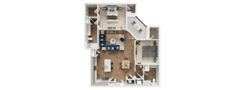 B12 Floor Plan at Address East End, Raleigh