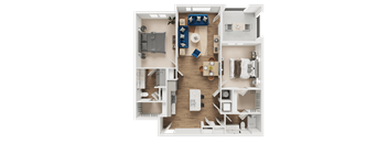 B5 Floor Plan at Address East End, Raleigh North Carolina