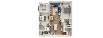 B7 Floor Plan at Address East End, Raleigh, NC