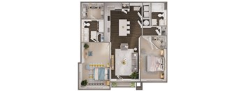 Poplin  Floor Plan at Spinning Mill Lofts, North Carolina, 27520
