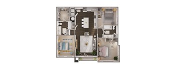 Rover Floor Plan at Spinning Mill Lofts, North Carolina
