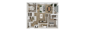 Schnee Floor Plan at Adler Montford Park + Drexel Townes, Charlotte, NC