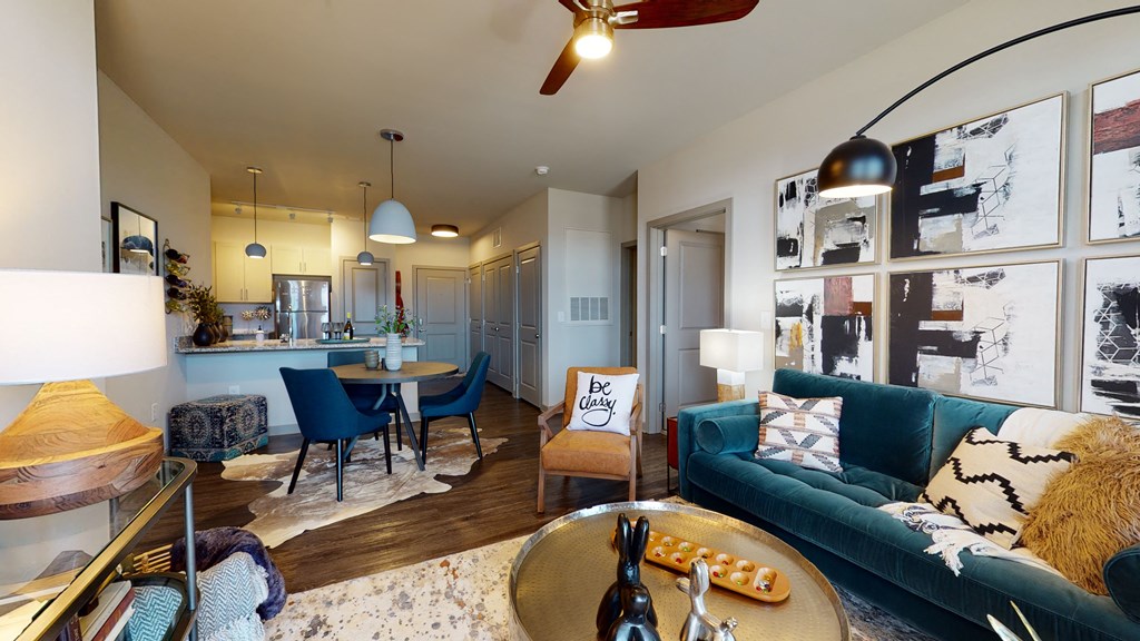 Living And Kitchen at The Address Galleria, North Carolina