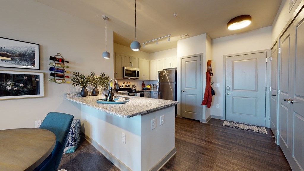 Dining And Kitchen at The Address Galleria, Matthews, NC