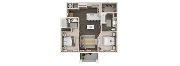 The Watson Floor Plan at The Address Galleria, Matthews, NC, 28105