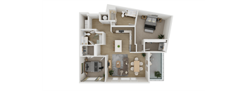 Vienna Floor Plan at Adler Montford Park + Drexel Townes, Charlotte, North Carolina