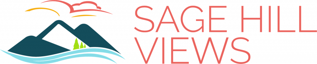 A graphic with a mountain and the text "SAGE HILL VIEWS" is displayed.