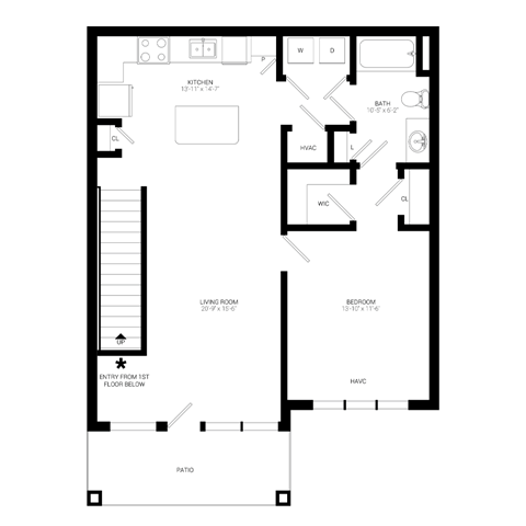 Retreat at River Chase | One Bedroom