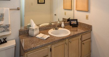 Bathroom Crestmont Reserve Apartments in Dallas TX - Photo Gallery 18