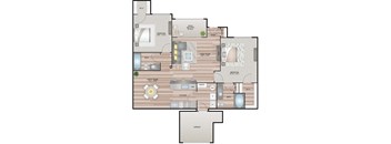 Champagne 2 bedroom 2 bathroom