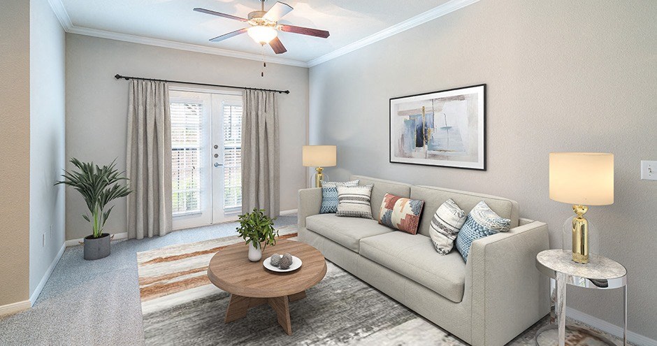 Hawthorne Ridge Living Room, Conroe, Texas