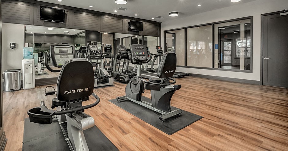 the gym is equipped with state of the art gym equipment