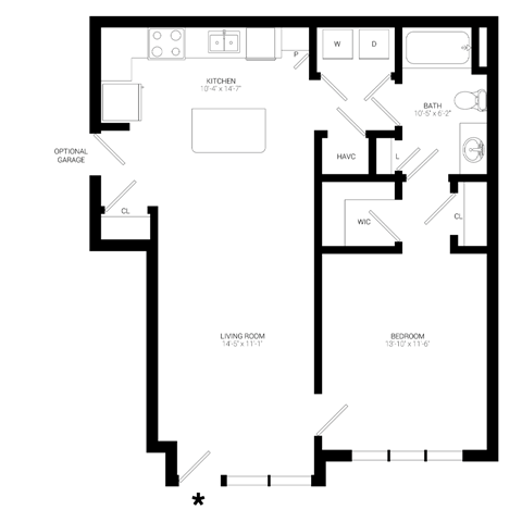 Retreat at River Chase | One Bedroom