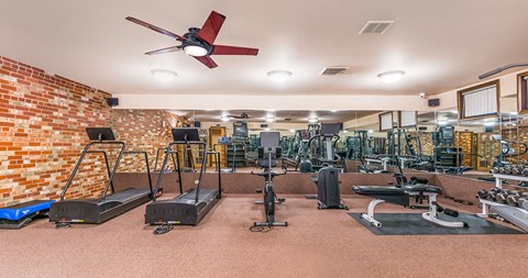 the gym at the apartments for rent