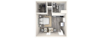 Parq on 5th Studio Floor Plan