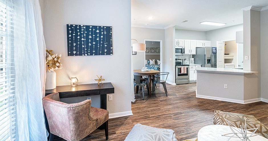 Hawthorne Ridge Living Room, Conroe, Texas