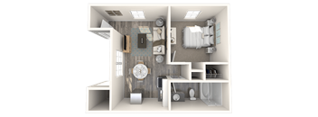 Parq on 5th A1 Floor Plan