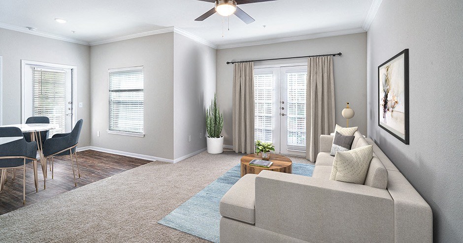 Hawthorne Ridge Living Room, Conroe, Texas