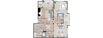 Taj 2 bedroom 2 bathroom