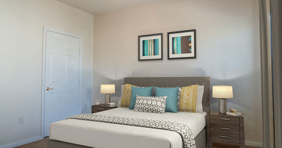 The Woodland Apartments Bedroom, Boerne, Texas